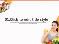 곡선 알록달록 PPT 템플릿 웰빙 다이어트(자동완성형포함)_슬라이드3