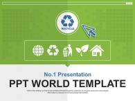 플랫디자인 입체 PPT 템플릿 심플한 그린 아이콘(자동완성형포함)_슬라이드1