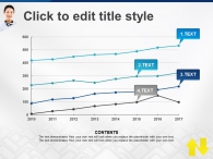 라인 선 PPT 템플릿 노란색의 상승 화살표(자동완성형포함)_슬라이드17