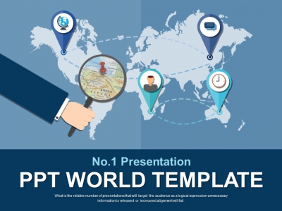 대화 말풍선 PPT 템플릿 글로벌 일러스트 아이콘