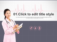 배경 의학 PPT 템플릿 심장박동 아이콘(자동완성형포함)_슬라이드3