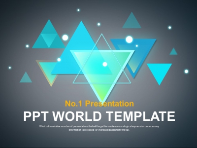 디자인 심플 PPT 템플릿 블루 기하학 그래픽(자동완성형포함)
