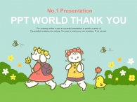 반려동물 캐릭터 PPT 템플릿 신나는 봄나들이(자동완성형포함)_슬라이드36
