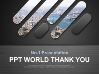 어두운 빌딩 PPT 템플릿 도시 속 빌딩 배경_슬라이드4