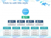 구름 하늘 PPT 템플릿 파스텔빛 돌고래와 파도(자동완성형포함)_슬라이드6