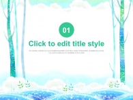 구름 하늘 PPT 템플릿 파스텔빛 돌고래와 파도_슬라이드2