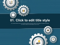볼트 톱니바퀴 PPT 템플릿 창의적인 아이디어 만들기_슬라이드2