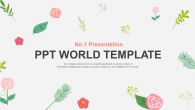 종이 한지 PPT 템플릿 일러스트 꽃잎(자동완성형포함)_슬라이드1