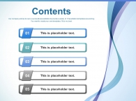 그림자 플랜 PPT 템플릿 심플한 물결그래픽(자동완성형포함)_슬라이드2