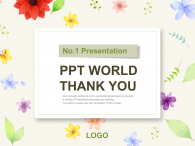 일러스트 플라워 기획서(자동완성형포함) 파워포인트 PPT 템플릿 디자인_슬라이드10