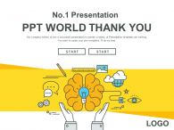 심플 아이디어 일러스트(자동완성형포함) 파워포인트 PPT 템플릿 디자인_슬라이드10