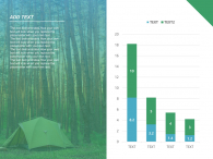 푸른 숲속 캠핑 배경(자동완성형포함) 파워포인트 PPT 템플릿 디자인_슬라이드7