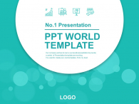 심플한 물방울 그래픽 파워포인트 PPT 템플릿 디자인_슬라이드1